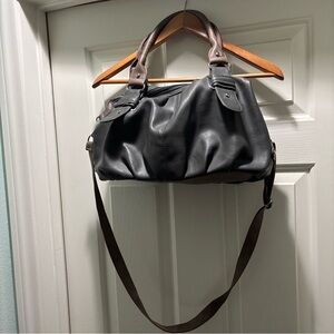 Jovani Black and Brown Shoulder Bag